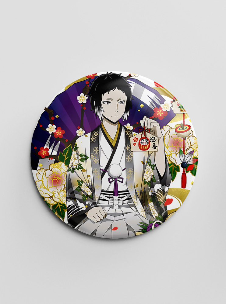 Значок "Літературні генії Бродячі Пси" 8 (Bungou Stray Dogs) Значок "Літературні генії Бродячі Пси" 8 (Bungou Stray Dogs)