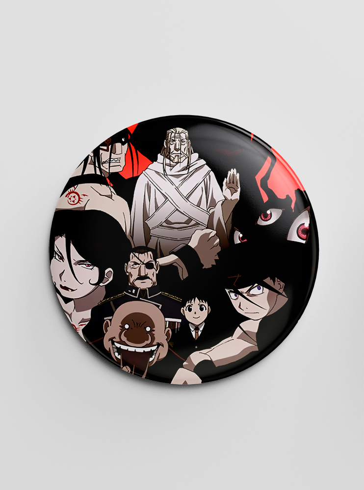 Значок "Сталевий алхімік" 3 (Fullmetal Alchemist)