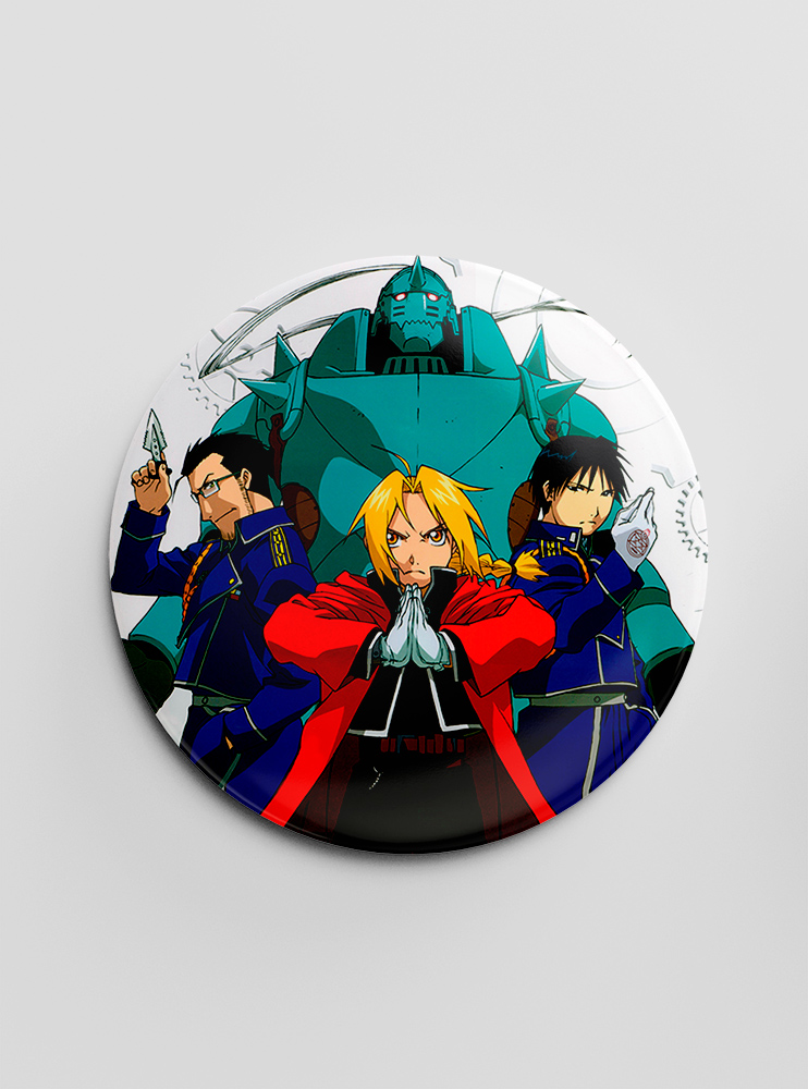 Значок "Сталевий алхімік" 4 (Fullmetal Alchemist)