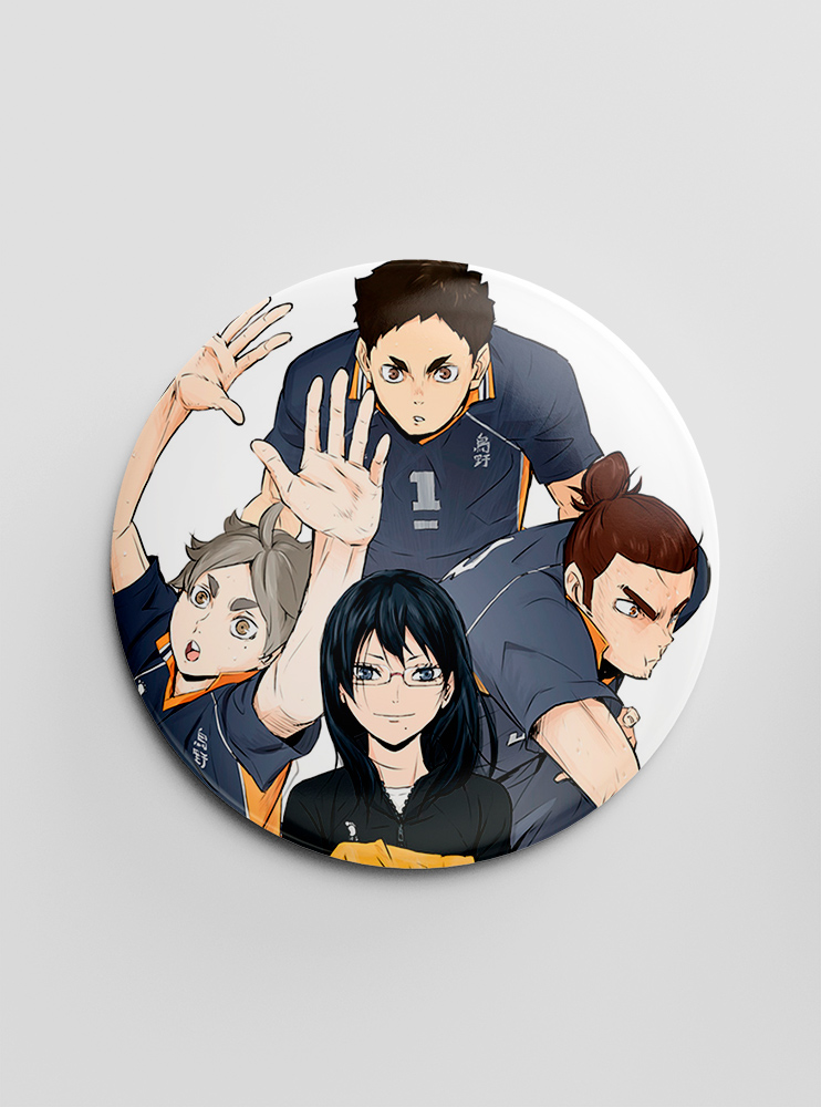 Значок "Волейбол" 9 (Haikyuu)