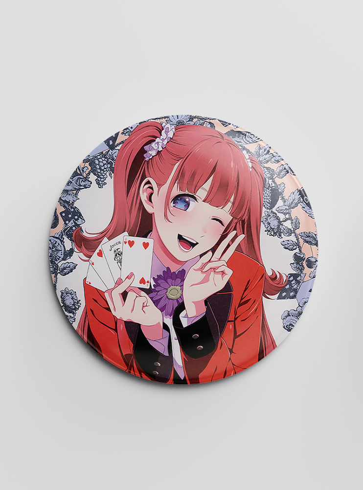 Значок "Шалений азарт" 6 (Kakegurui)
