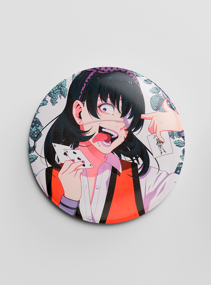 Значок "Шалений азарт" 9 (Kakegurui)