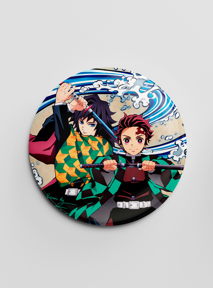 Значок "Клинок, що знищує демонів" 14 (Kimetsu no Yaiba)