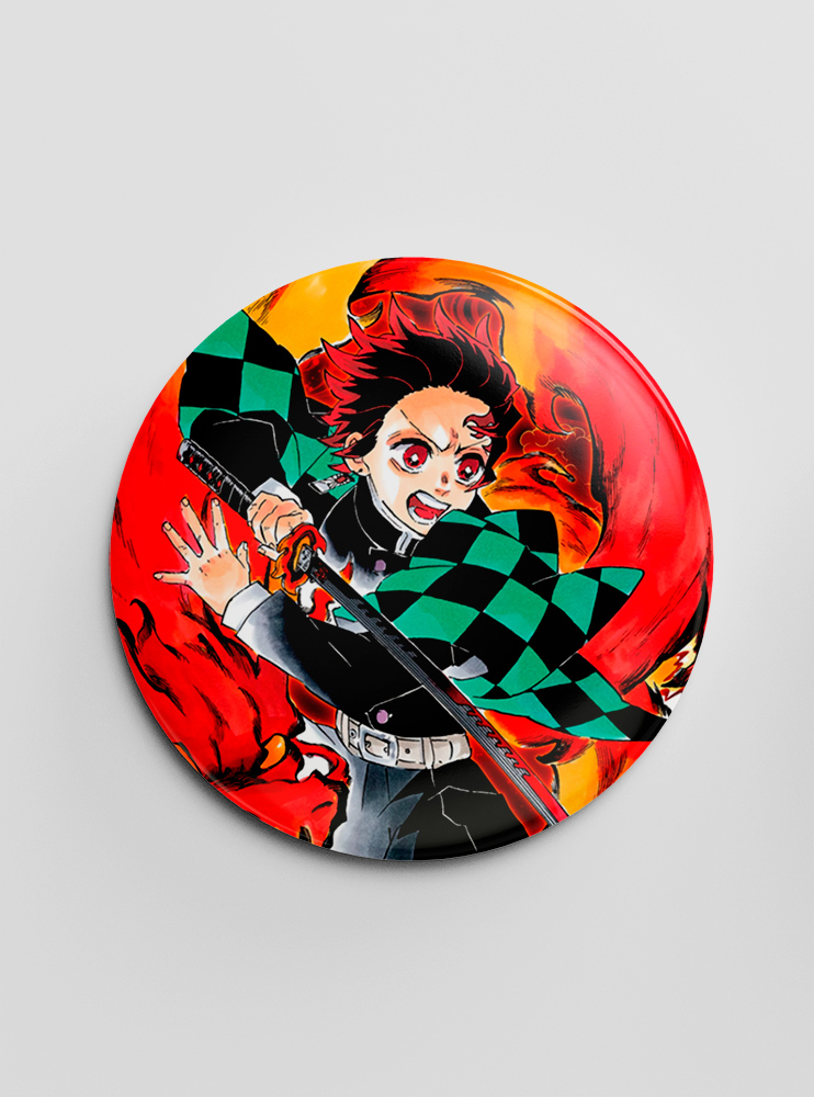 Значок "Клинок, що знищує демонів" 19 (Kimetsu no Yaiba)