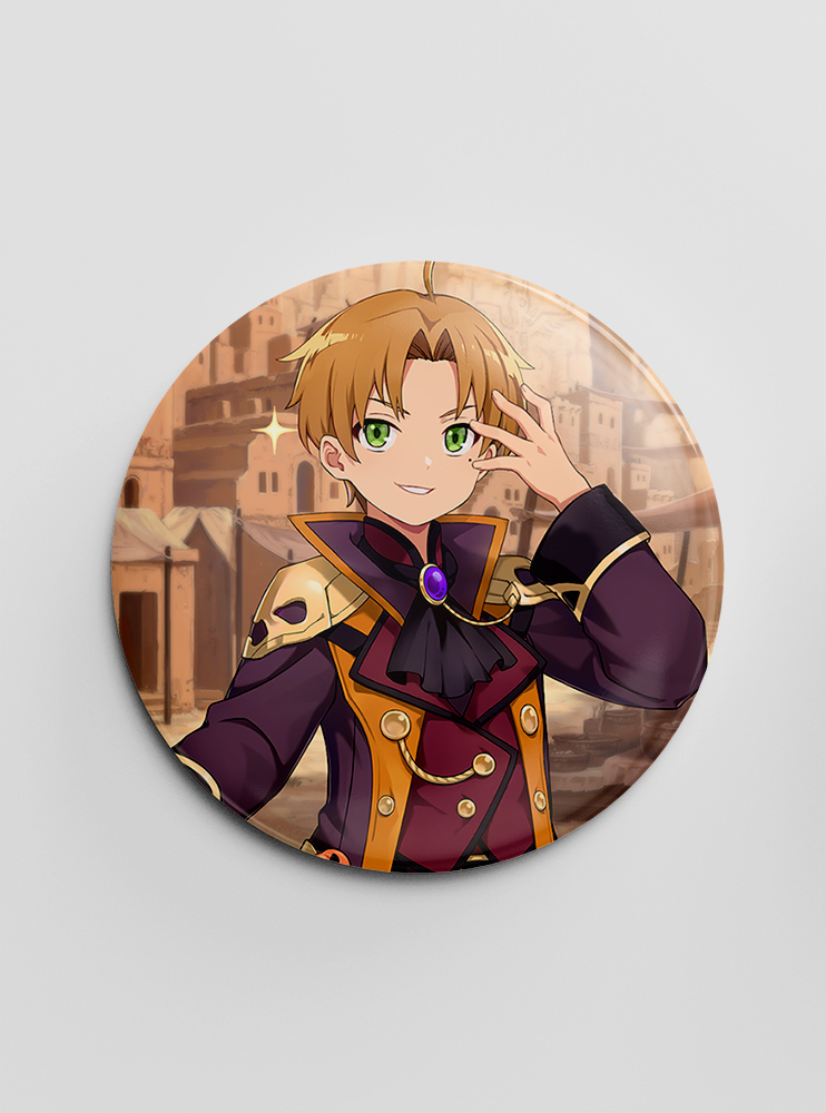 Значок "Реінкарнація Безробітного" (Mushoku Tensei: Isekai Ittara Honki Dasu)