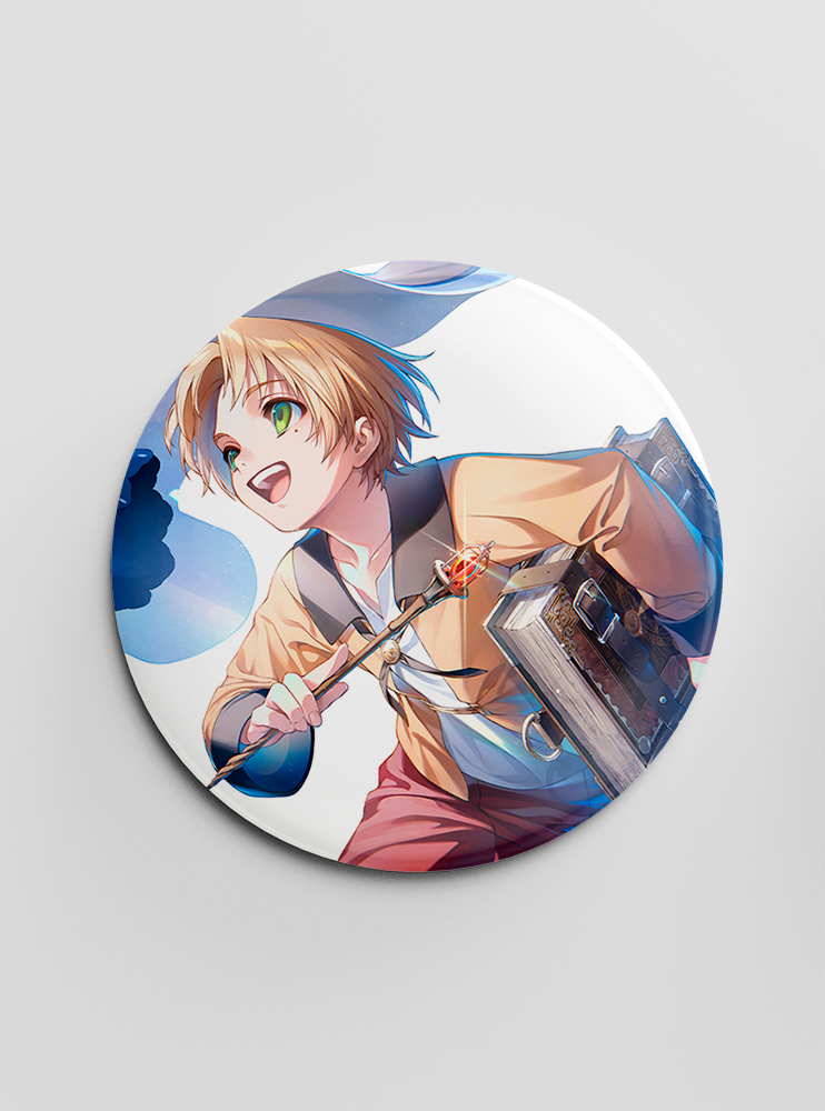 Значок "Реінкарнація Безробітного" 3 (Mushoku Tensei: Isekai Ittara Honki Dasu)
