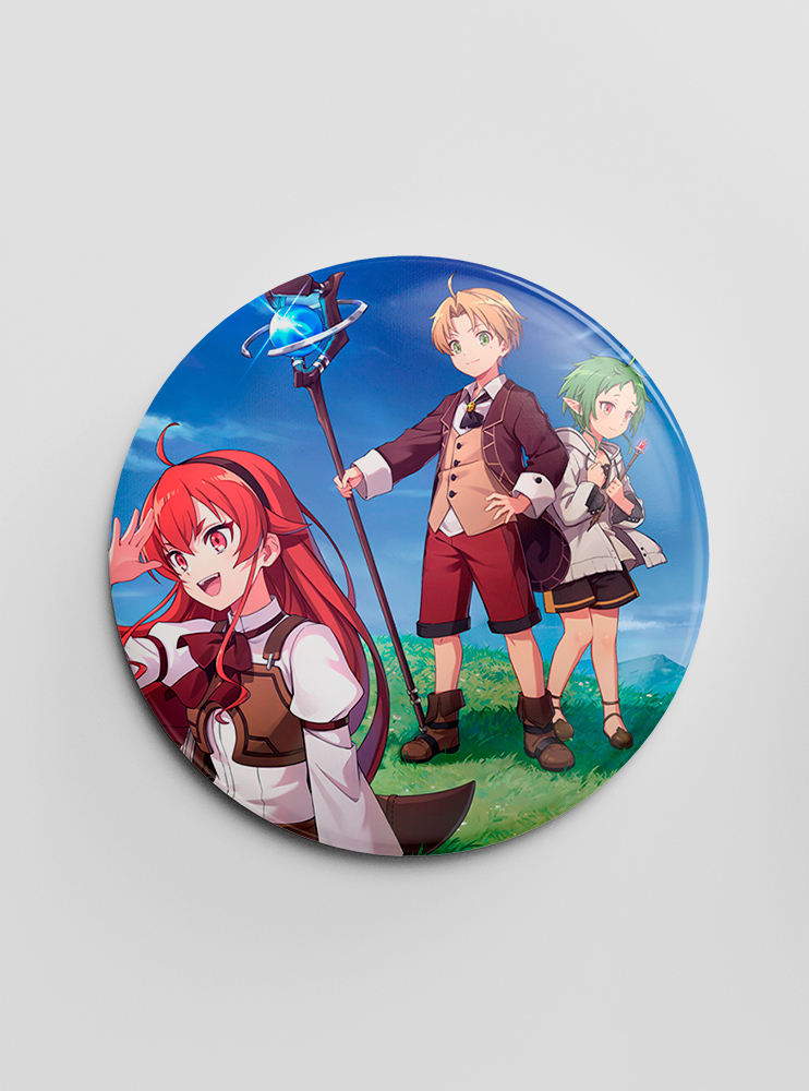 Значок "Реінкарнація Безробітного" 4 (Mushoku Tensei: Isekai Ittara Honki Dasu)