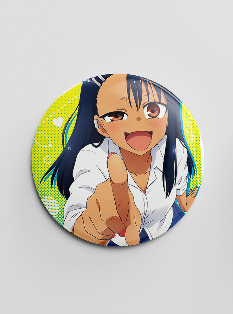 Значок "Не знущайся з мене, Наґаторо" 3 (Ijiranaide, Nagatoro-san)