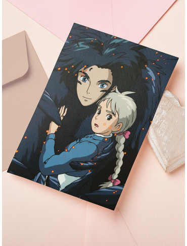 Листівка Мандрівний замок Хаула (Howl's Moving Castle)