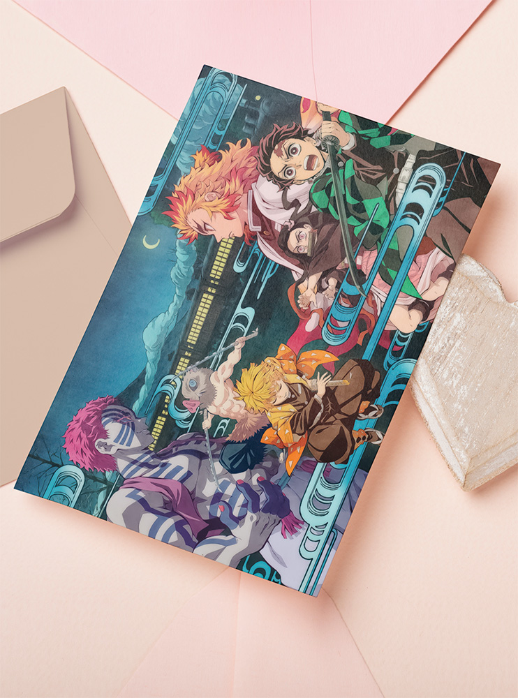 Листівка Клинок, що знищує демонів 17 (Kimetsu no Yaiba)