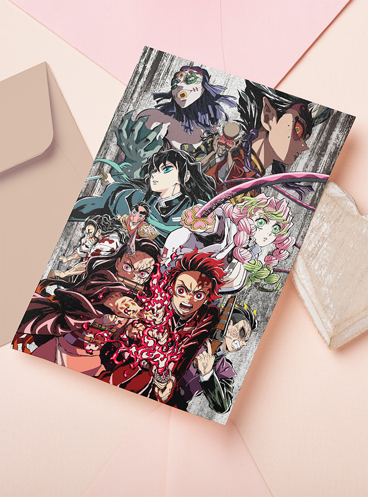 Листівка Клинок, що знищує демонів 19 (Kimetsu no Yaiba)