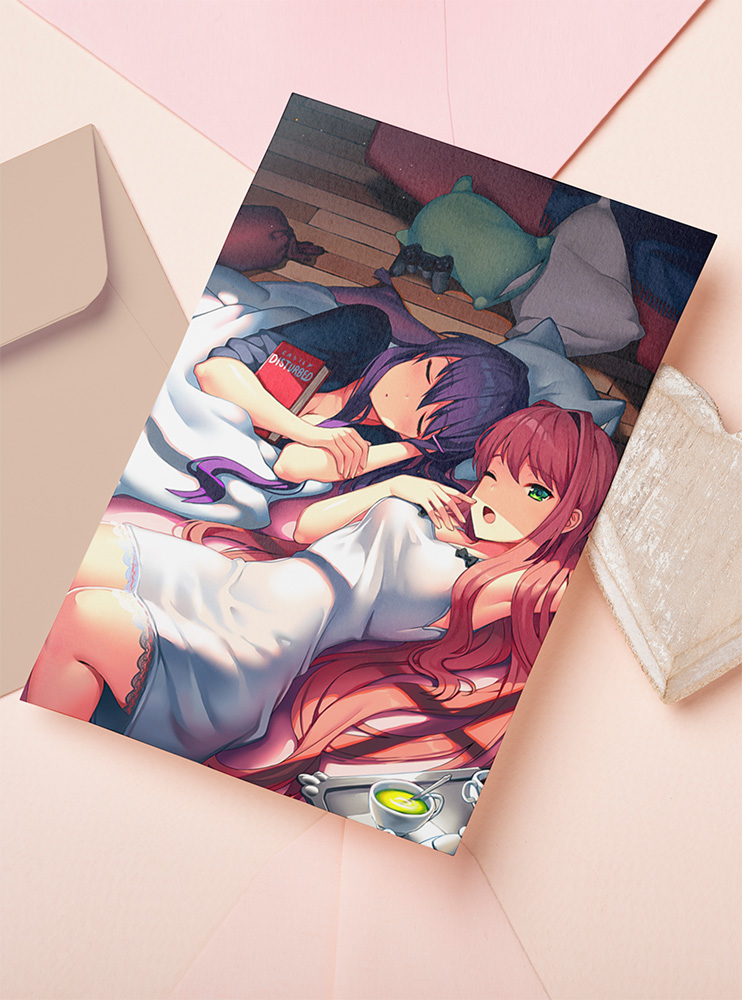 Листівка Doki Doki Літературний клуб! (Doki Doki Literature Club!)