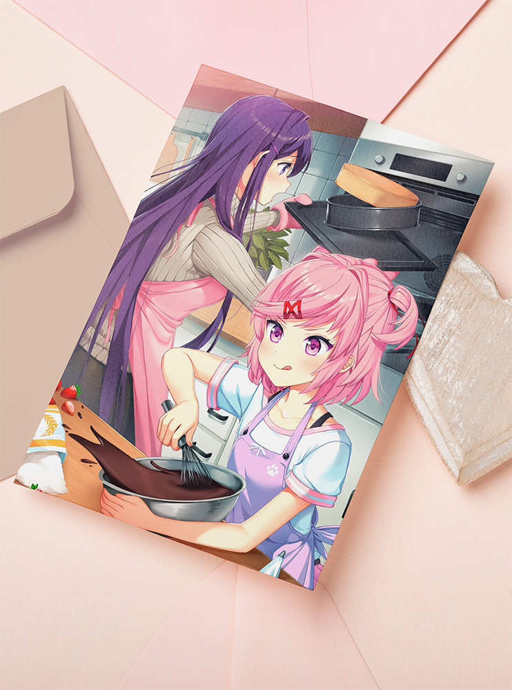 Листівка Doki Doki Літературний клуб! 2 (Doki Doki Literature Club!)