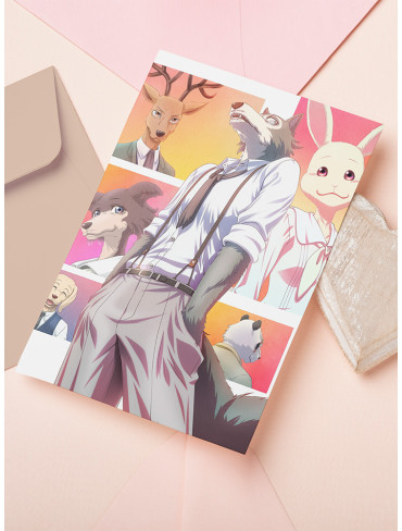 Листівка Видатні звірі (Beastars)