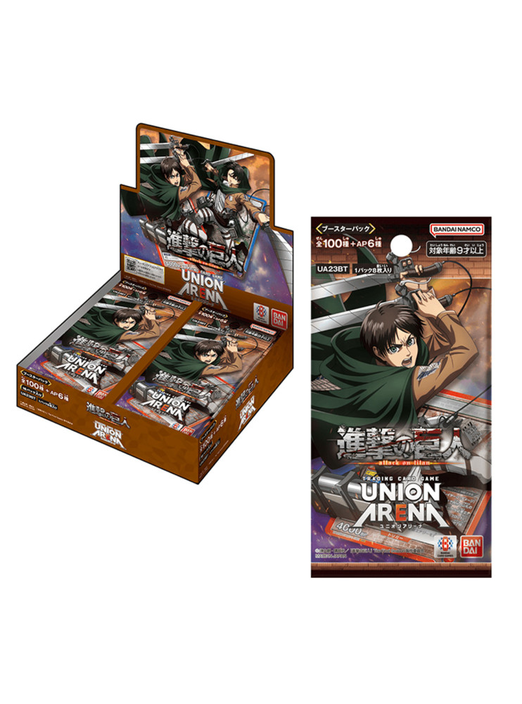 Оригінальні гральні картки Attack on Titan Union Arena Booster Pack