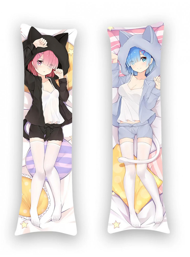 Дакімакура 45см Рем/Рам (Re:Zero)
