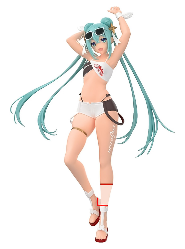 Фігурка Banpresto Racing Hatsune Miku Racing Miku 2023 Tropical Ver.