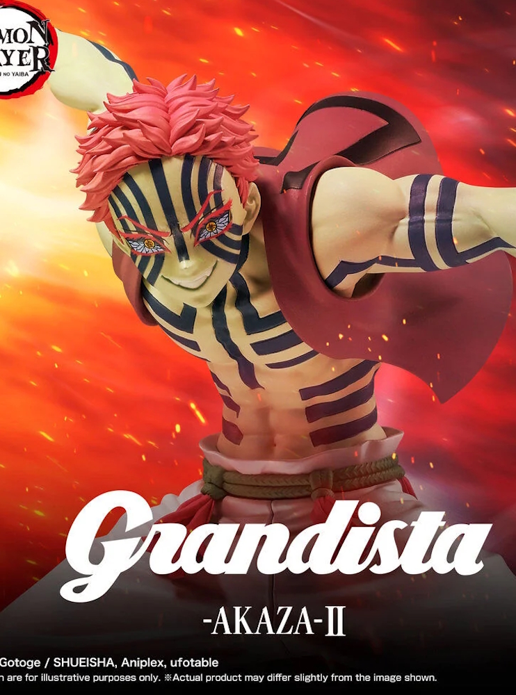 Фігурка Bandai Demon Slayer: Kimetsu no Yaiba - Akaza - Grandista Ⅱ