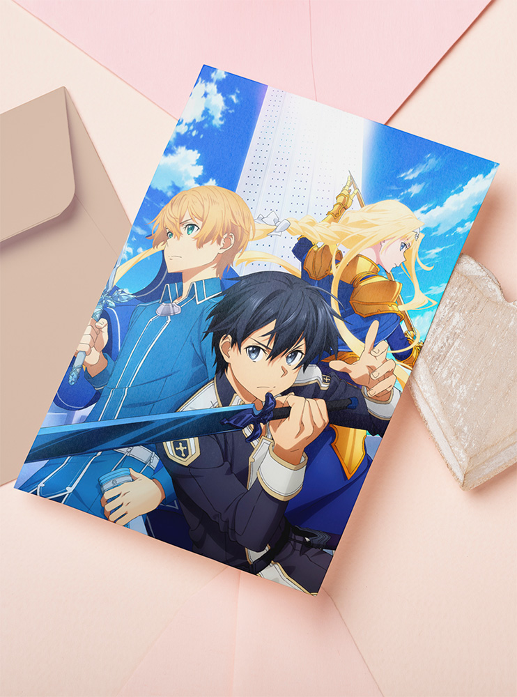 Листівка Майстри Меча Онлайн (Sword Art Online)
