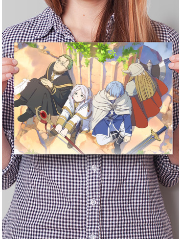 Плакат А4 Проводжальниця Фрірен (Sousou no Frieren)