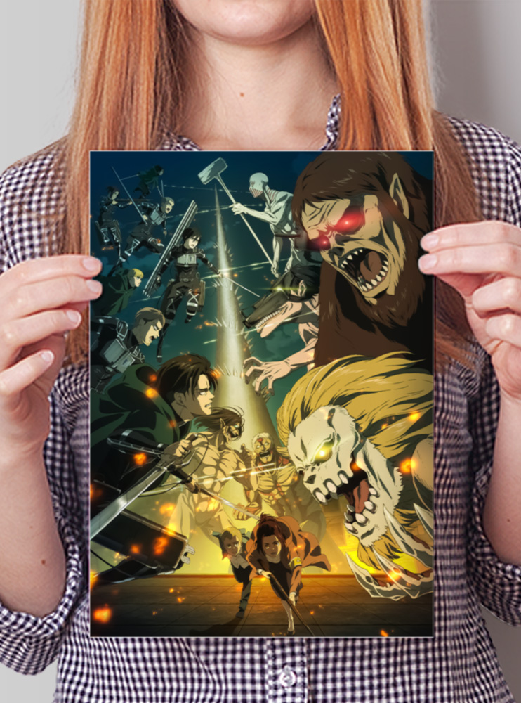 Плакат А4 Атака Титанів 3 (Attack on Titan) Плакат А4 Атака Титанів 3 (Attack on Titan)
