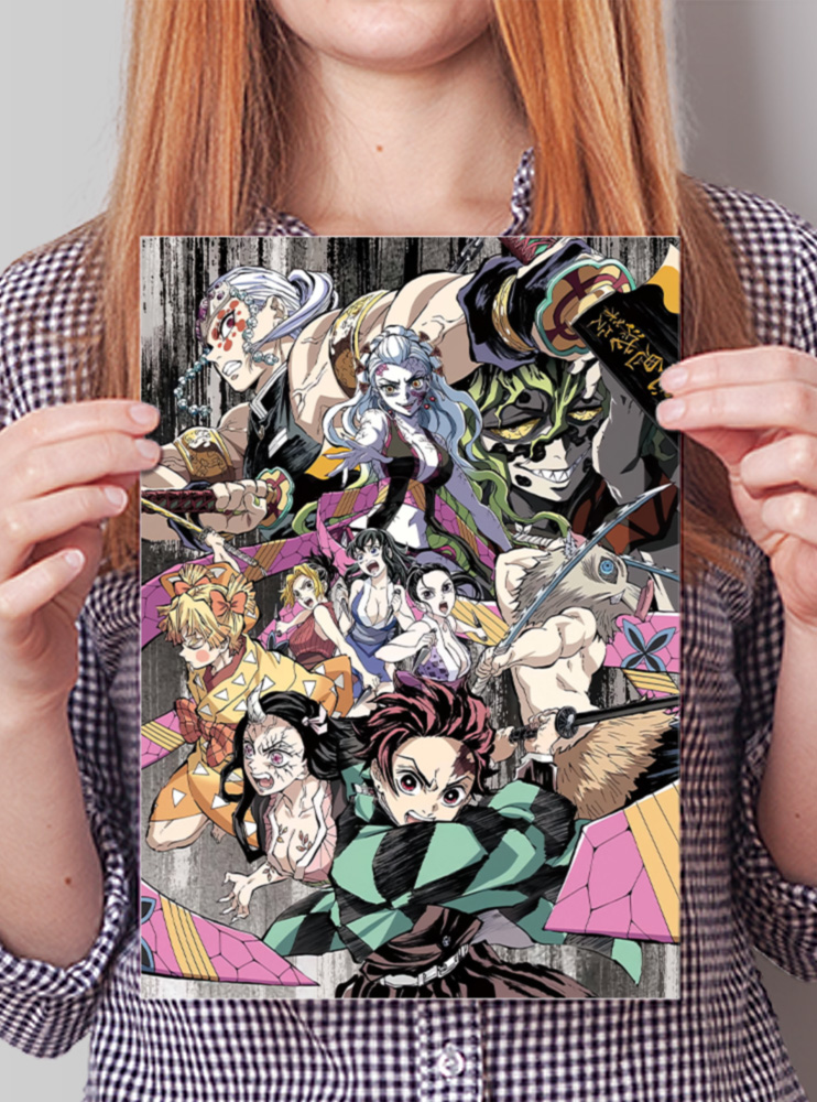 Плакат А4 Клинок, що знищує демонів 2 (Kimetsu no Yaiba)