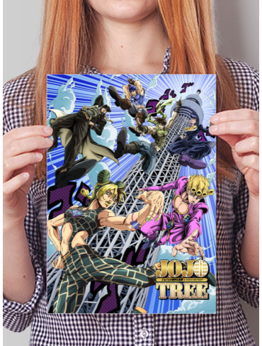 Плакат А4 ДжоДжо (JoJo's Bizarre Adventure)