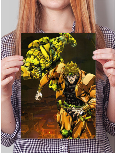 Плакат А4 ДжоДжо 2 (JoJo's Bizarre Adventure)