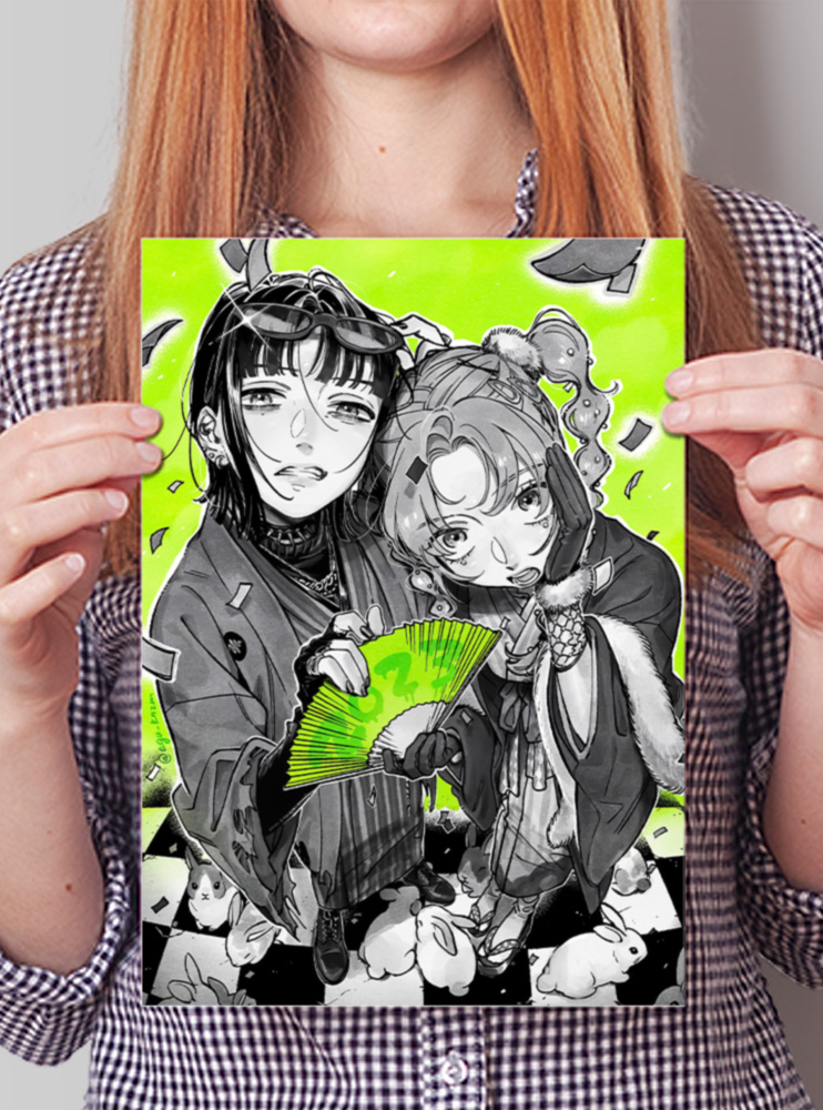 Плакат А4 Хлопець, який її зацікавив, взагалі не був хлопцем (The Green yuri)