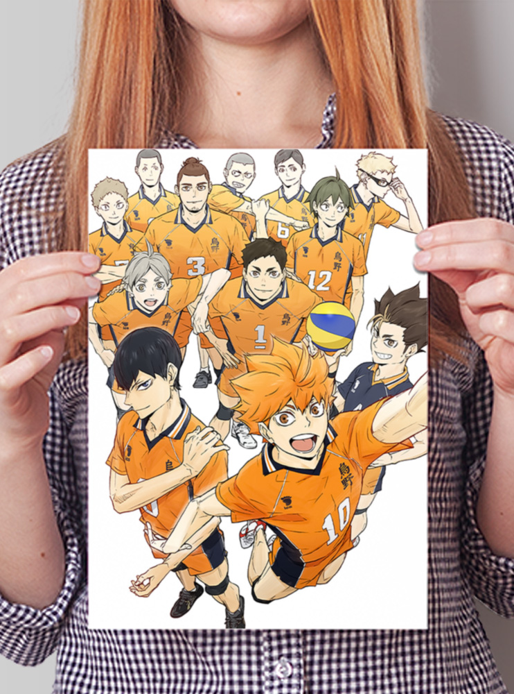 Плакат А4 Волейбол (Haikyuu)