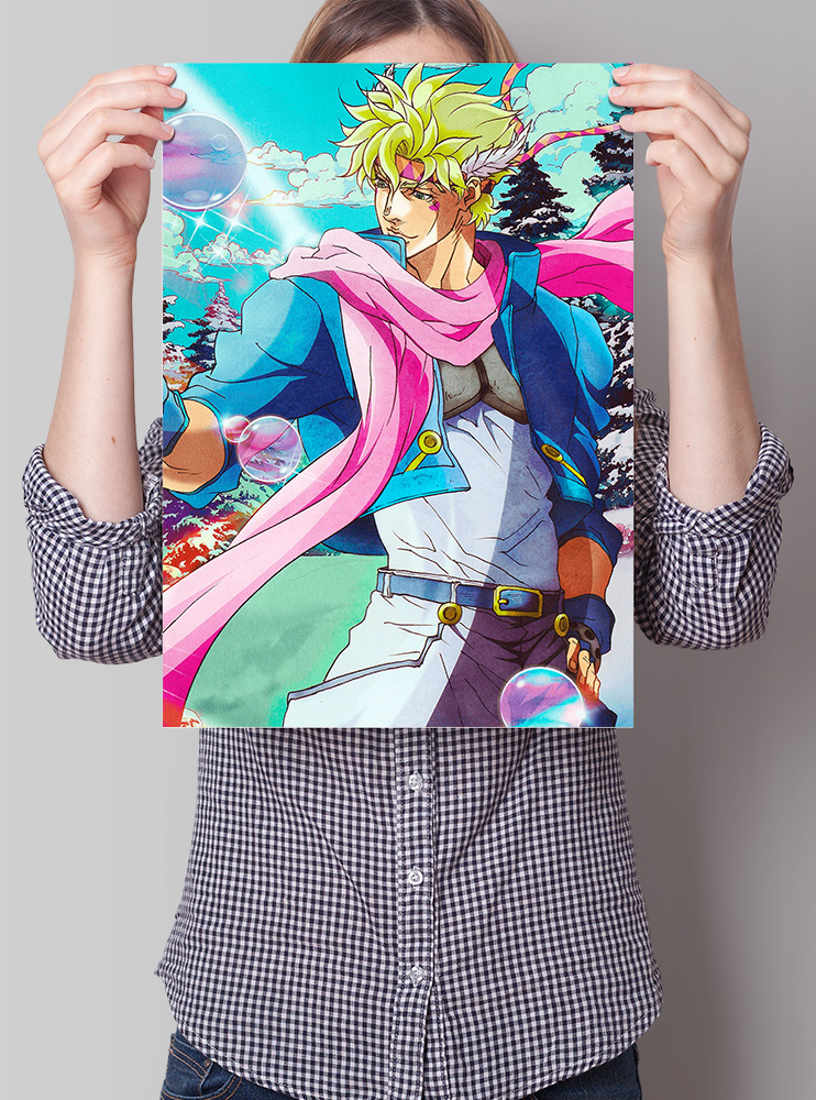 Плакат А3 Неймовірні пригоди ДжоДжо 4 (JoJo's Bizarre Adventure)