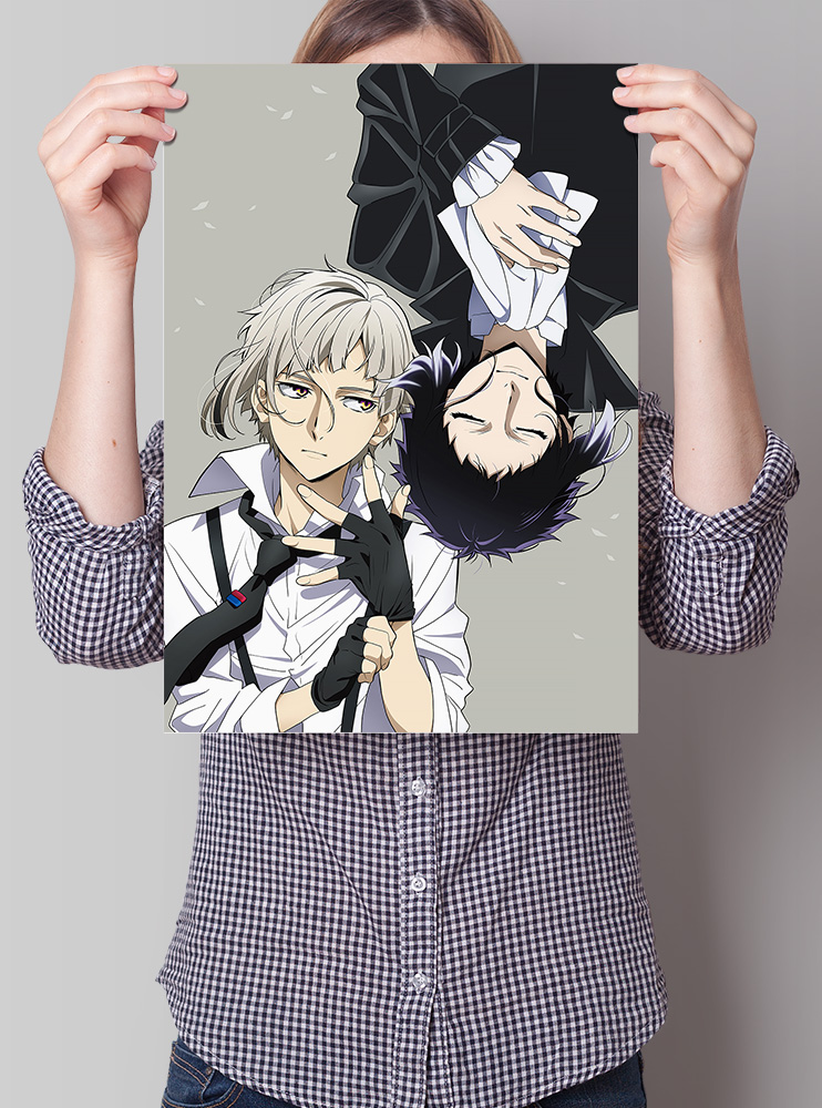 Плакат А3 Ацуши/Акутаґава (Bungou Stray Dogs)