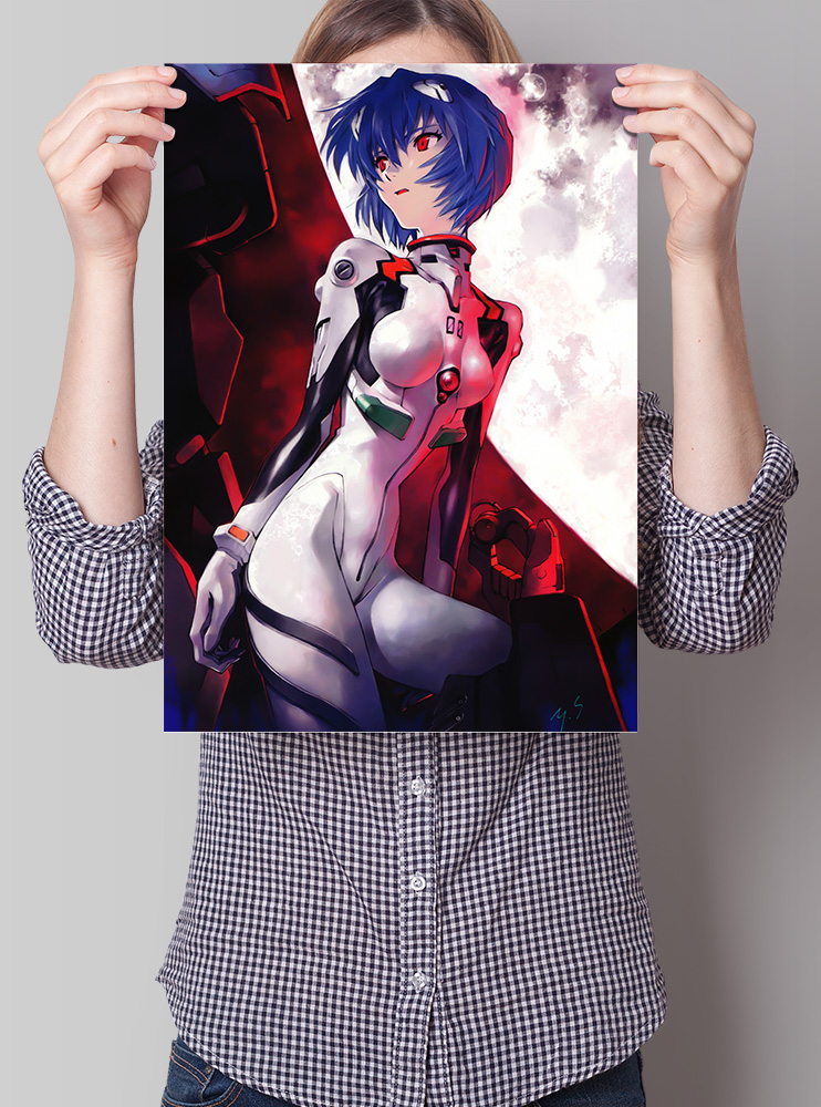 Плакат А3 Аянамі Рей 2 (Evangelion)
