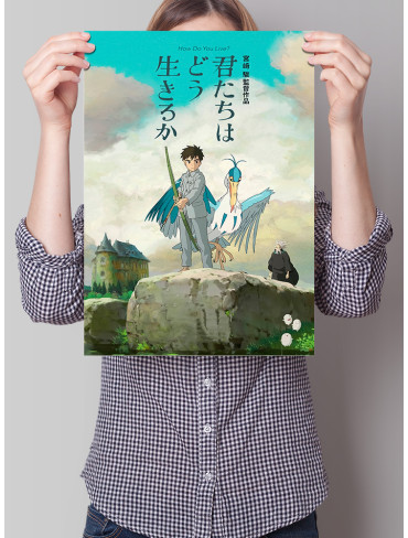 Плакат А3 Хлопчик і чапля (The Boy and the Heron)