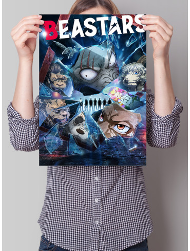 Плакат А3 Видатні звірі (Beastars)