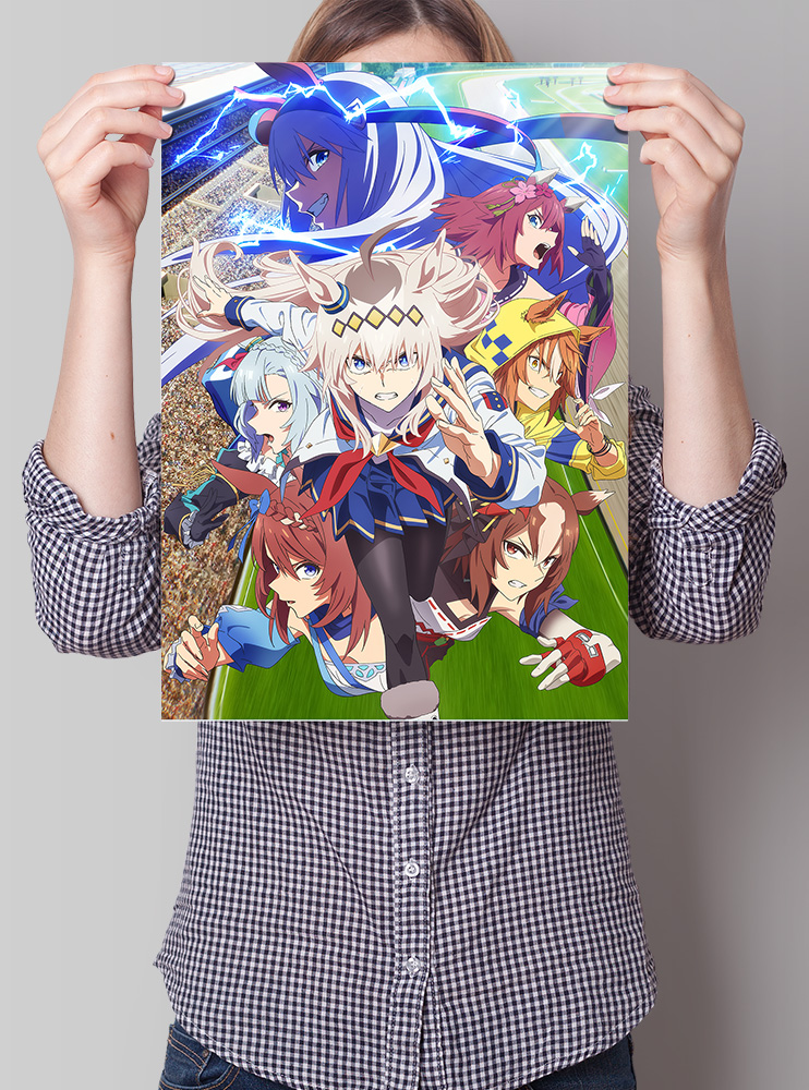 Плакат А3 Кобилички. Доленосне дербі (Uma Musume: Pretty Derby)