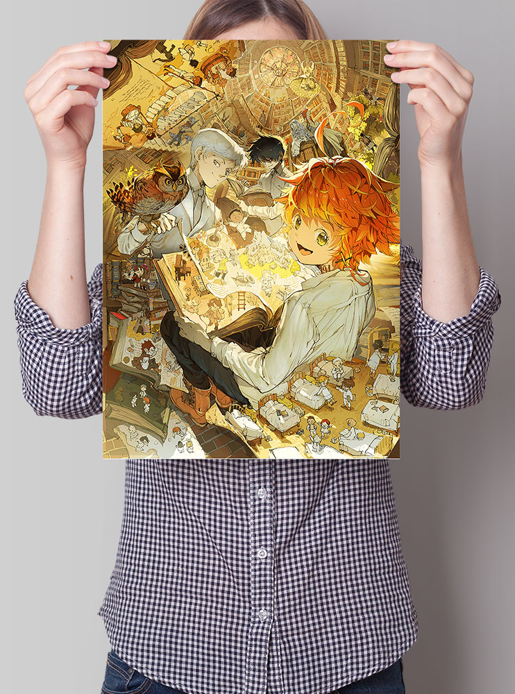 Плакат А3 Обіцяний Неверленд (Yakusoku no Neverland)