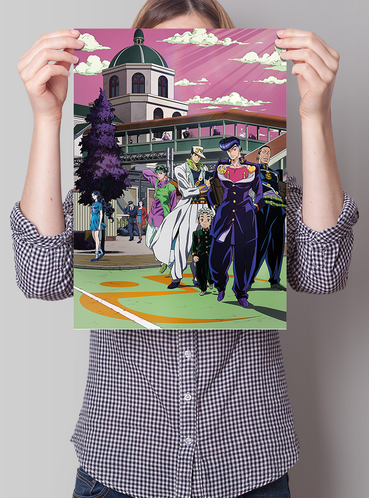 Плакат А3 Неймовірні пригоди ДжоДжо (JoJo's Bizarre Adventure)