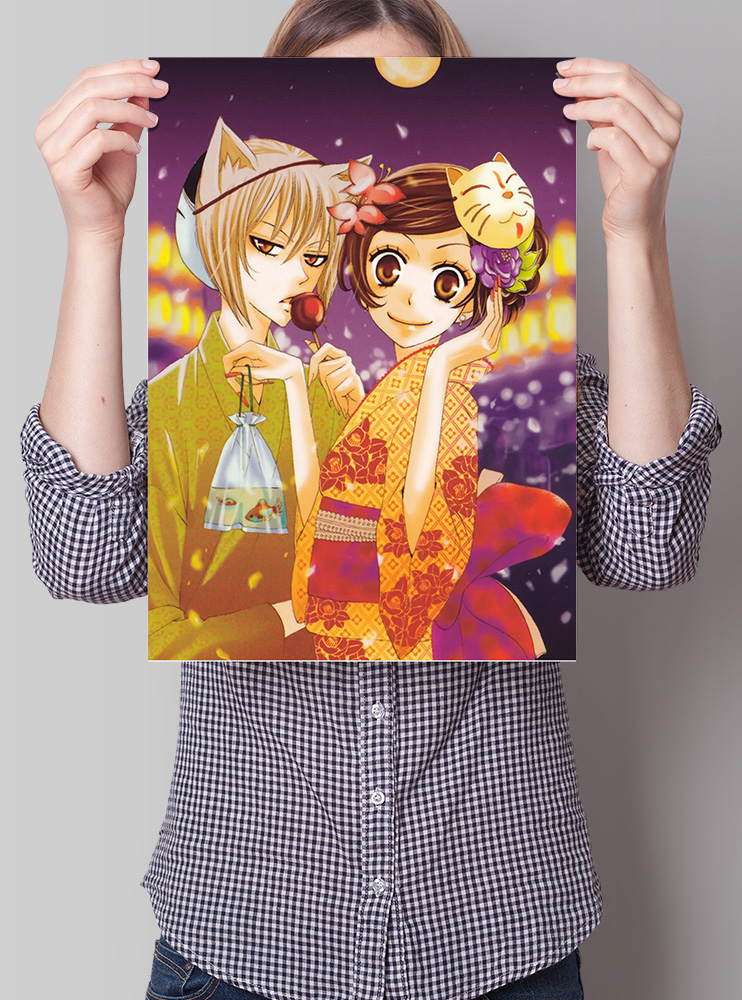 Плакат А3 Дуже приємно, Бог 3 (Kamisama Kiss)