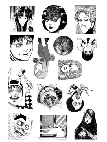 Стікерпак А4 Колекція Джюнджі Іто (Junji Ito Collection)