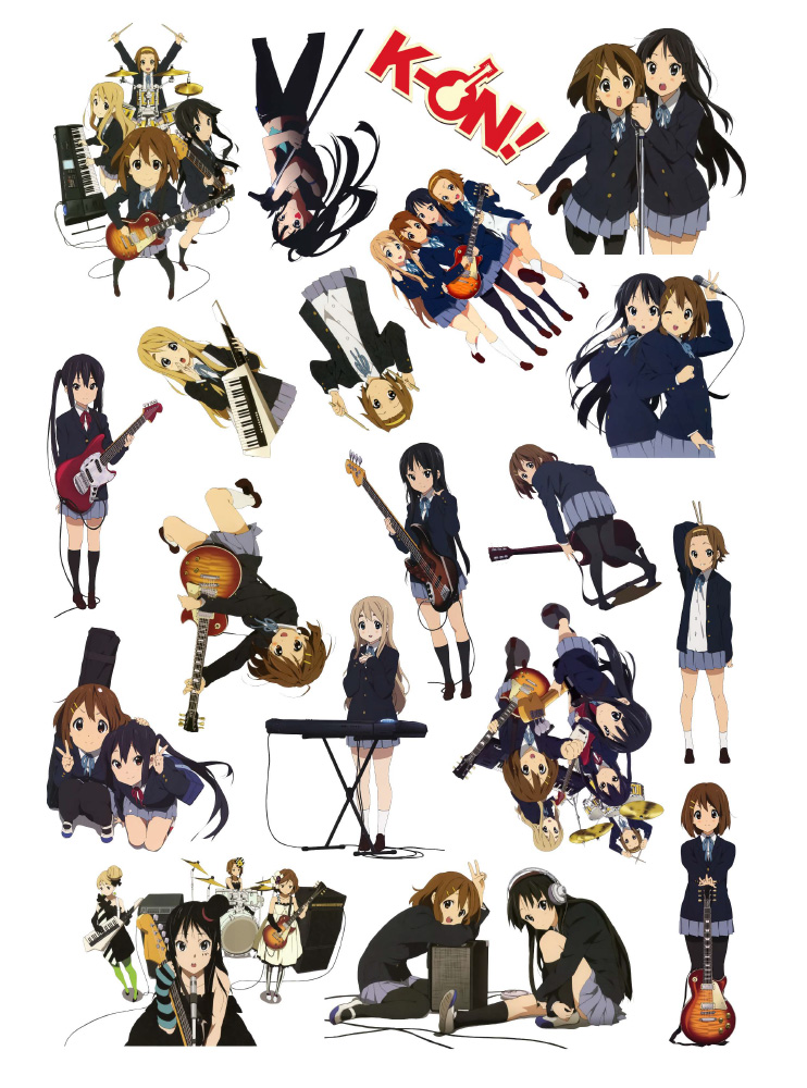 Стікерпак А4 Легка музика (K-On)
