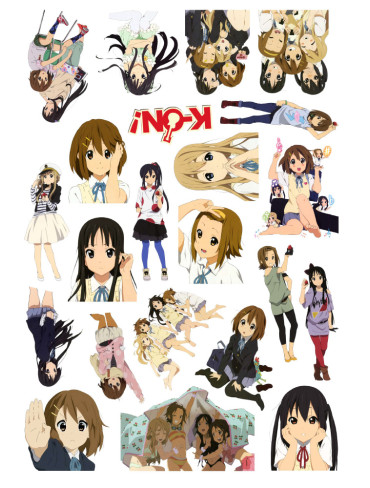 Стікерпак А4 Легка музика 2 (K-On)