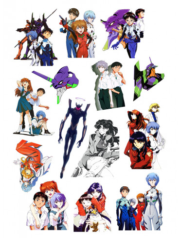 Стікерпак А4 Євангеліон (Evangelion)