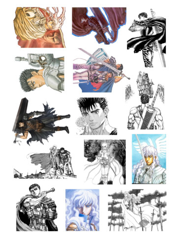 Стікерпак А4 Берсерк (Berserk)