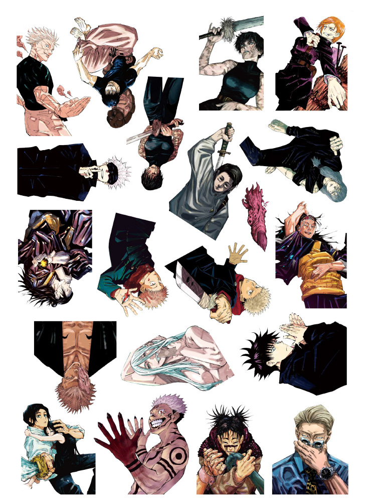 Стікерпак А4 Магічна битва 3 (Jujutsu Kaisen)