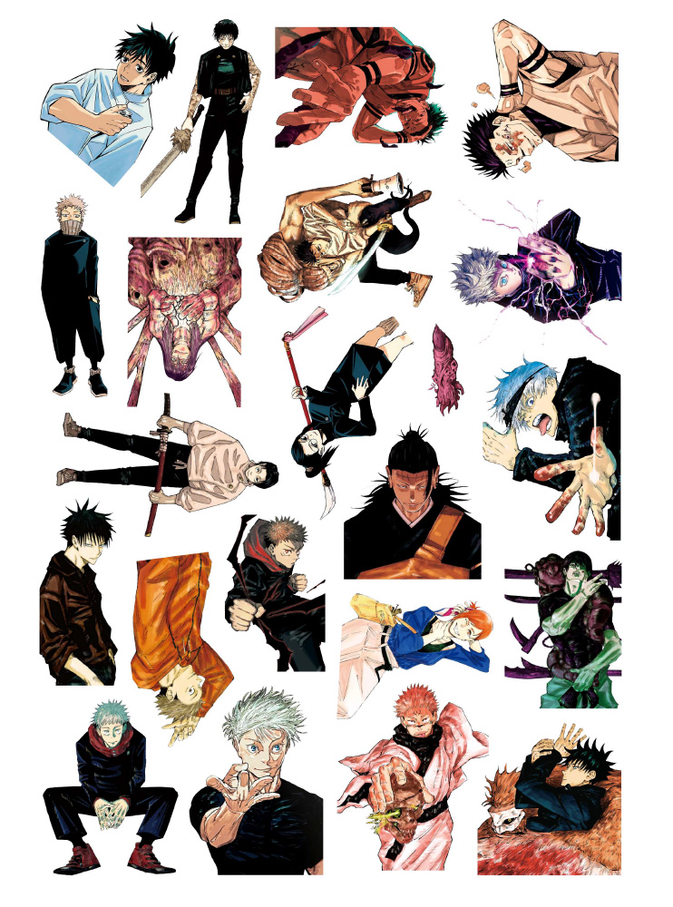Стікерпак А4 Магічна битва 4 (Jujutsu Kaisen)