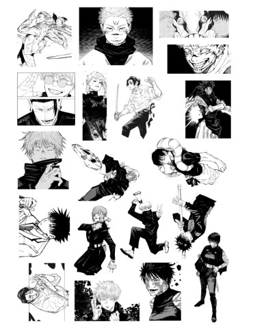 Стікерпак А4 Магічна битва 5 (Jujutsu Kaisen)