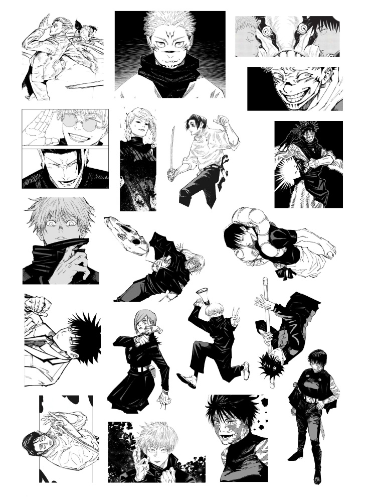 Стікерпак А4 Магічна битва 5 (Jujutsu Kaisen)