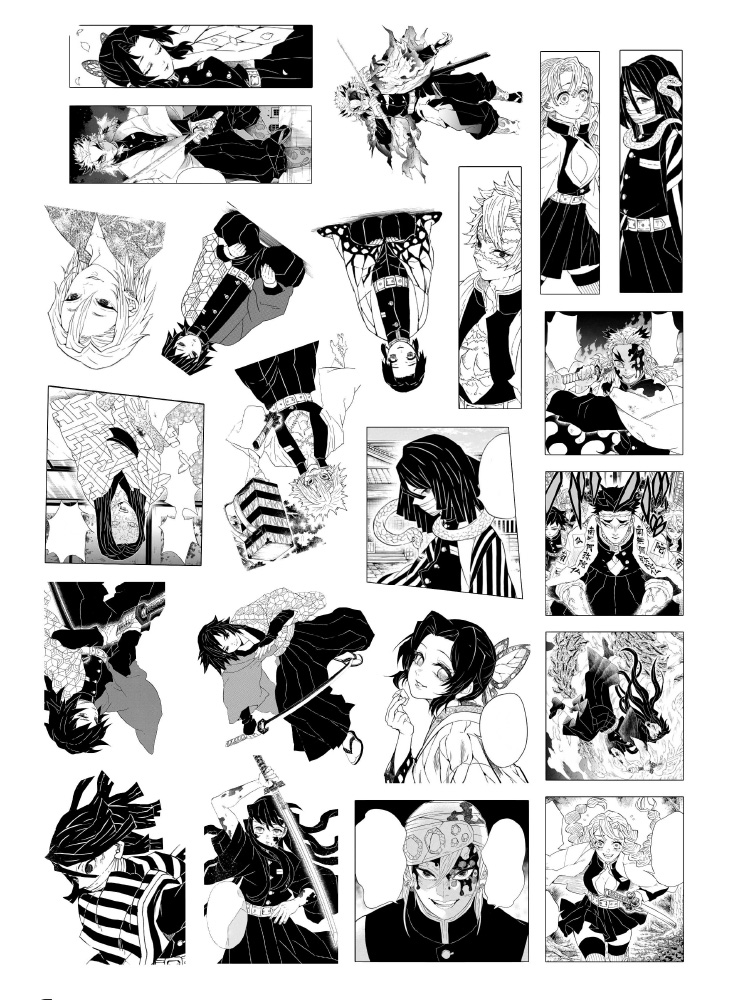 Стікерпак А4 Клинок, що знищує демонів 3 (Kimetsu no Yaiba)