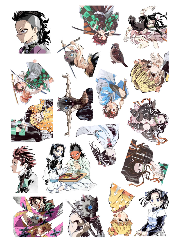Стікерпак А4 Клинок, що знищує демонів 6 (Kimetsu no Yaiba)